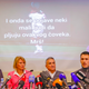 Novak Djokovic’s uncle, mother, father, and brother hold a press conference as the tennis star was set to be released from an Australian immigration center.